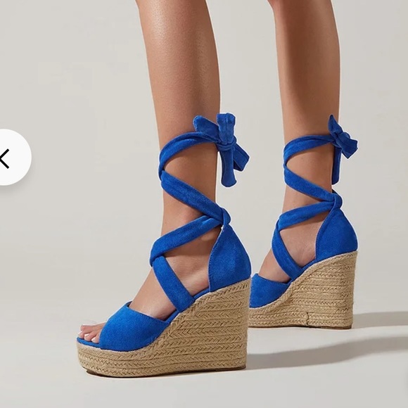 Shoedazzle lace up espadrilles - Picture 1 of 8